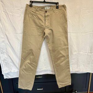 Wings and Horns Westpoint Chino Khaki Men's 32 Japanese Cotton Twill
